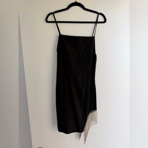 PAPAYA Rhinestone Fringe Dress